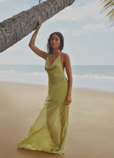 Samoa Maxi Dress - Lime